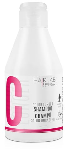 SALERM - Champú Cabello Teñido - Shampoo Color Longer Hair Lab - 300 ml - con Provitamina B5 y Vitaminas A y E - Sella y Mantiene el Color - Sin Sulfatos ni Parabenos