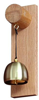 Carillon adhésif en bois de hêtre pour ouverture de porte en laiton pour la maison, le magasin, le restaurant