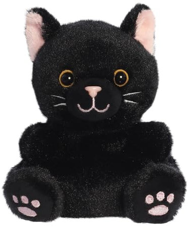 Aurora, 13551, Palm Pals Twilight Black Cat 5In, Soft Toy, Black