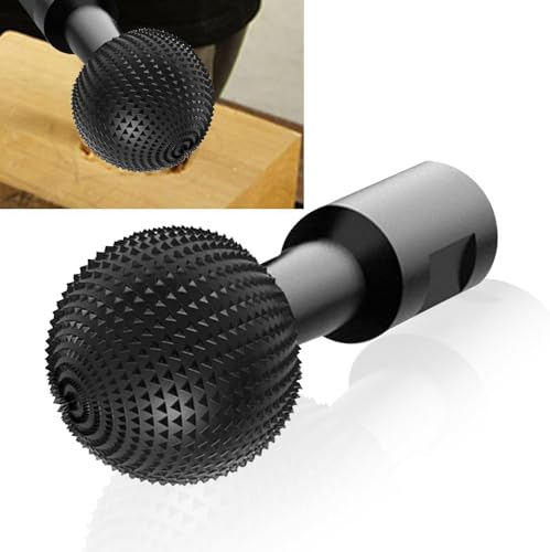 Tyafzzn 40mm Holzfräser für Bohrmaschine, 14mm Wood Shaper Kugel für 115/125mm Winkelschleife, Kugelfräser Holz für Geradschleifer, Winkelschleifer, Kugel Kugelmeißel