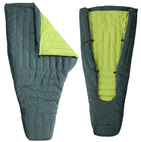 Ultralight Sleeping Bag Top Quilt - 850 Down Backpacking Blanket - 1.9 lbs - Rated for 20°F - Water-Resistant Camping Quilt