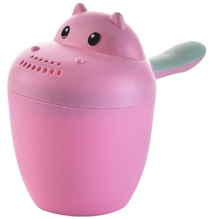 Hippopotamus - Enjuagador de baño para bebé, taza de enjuague de champú para bebé, cubo de baño para bebé, enjuague para bebés, protector de ojos para niños