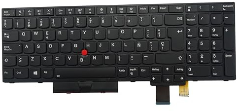 Table-King Teclado retroiluminado de Repuesto para Lenovo Thinkpad T570 T580 P51S P52S (España)