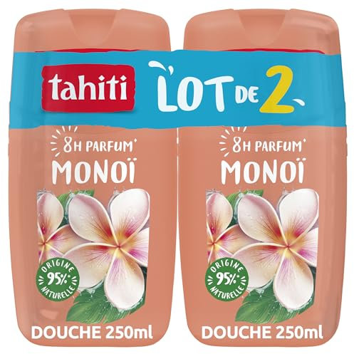 TAHITI - Gel Douche Parfum 8h Monoï - 250 ml x2