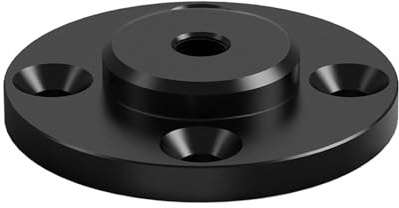 Soporte de montaje en pared de aleación de aluminio con rosca estándar de 1/4 con luces DSLR, pinzas para smartphone, soporte universal negro para cámara