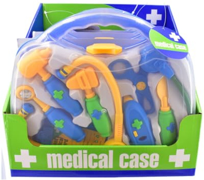 Guilty Gadgets Childrens Kids Doctors & Nurses Hospital Toy Medical Paramedics Case Kit Set Doctor Nurse Dress Up Role Play Fun Gift carrying