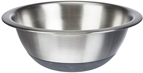 Equinox-507618-Bol mélangeur en Inox Ø25 cm Base Caoutchouc Ø12 cm - Argent