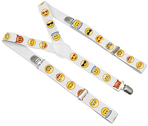 Ferocity Enfants Bretelles entierement réglable Y forme pour les enfants 2-8 motif Emoji [023]