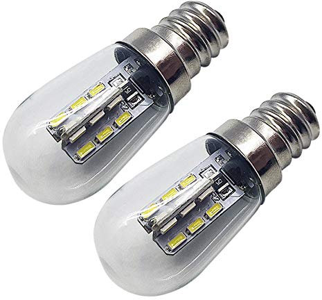 Ruiandsion E12 Ampoule LED 220V AC 10mm Base à vis LED Mise à niveau de l'ampoule de remplacement pour bougies Lumières de décoration de chambre à coucher, Blanc 6500K (Lot de 2)
