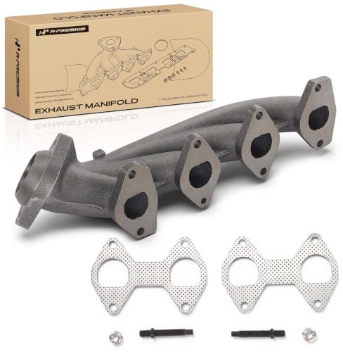 A-Premium Passenger Side [V8 5.4L] Engine Exhaust Manifold Kit Fit for Ford F-150 2004-2009, F-250 F-350 Super Duty Expedition 2005-2009 & Lincoln Mark LT 2006-2008, Navigator, W/Gasket & Studs & Nuts
