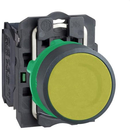 Harmony Xb5 Bouton Plat Jaune, Plastique