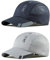 AYPOW 2 Pcs Baseball Cap Herren Damen, Schnelltrocknend Basecap Running Cap mit Atmungsaktivem Mesh Unisex, Leichtgewicht Schildmütze Verstellbar Draußen Kappen Sonnenhut Cappy für Golf Reisen Laufen