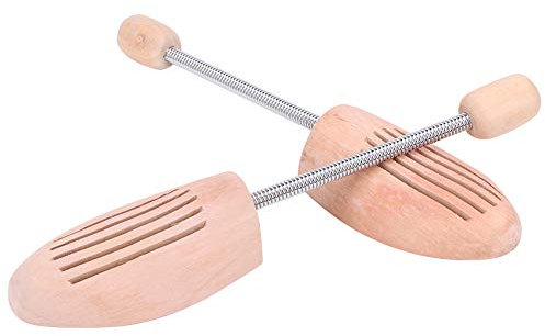 Gsycle Barella per scarpe in legno da 2 pezzi, forma per scarpe anti-deformazione e anti-rughe, con colonna a molla per stivali da ginnastica da donna e uomo (37 38)