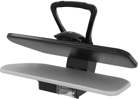 Pressa a vapore intelligente da 36 pollici, professionale da 2200 W, con controllo della temperatura touch LCD, grande pressa da stiro a vapore per famiglie e negozi di abbigliamento (nero)