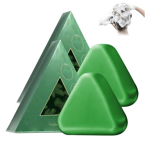 Champú sólido para limpieza capilar, champú con jabón, nutrición profunda, ingredientes vegetales naturales, suaviza el cabello para mujeres y hombres, 125 g (2Piezas)