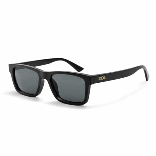 ZOL DRIFT Occhiali da Sole Unisex, UV400 Categoria 3, Sunglasses con Montatura e Lenti in Policarbonato Leggeri e Resistenti, Cerniere Rinforzate, Certificazione CE, Design Classico per Uomo e Donna