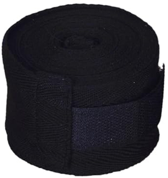 BEALIFE Bandages de Boxe pour Les Mains et Les Poignets pour Adultes et Enfants, pour Le Taekwondo, Le Muay thaï et Kickboxing, Noirs, Noir, 5m