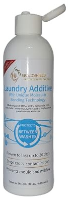 Antibacterial Laundry Additive - NHS Grade Antimicrobial Odor Removal Disinfectant Laundry Wash Additive - 250ml GS5 by GoldShield
