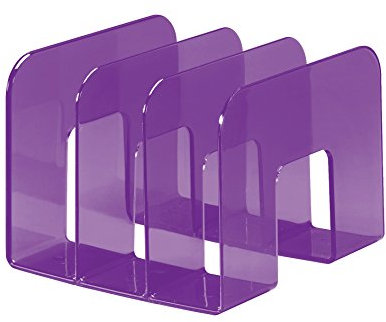 Durable 1701395992 Katalogsammler Trend (Stehsammler für Zeitschriften und Prospekte) 1 Stück transparent lila