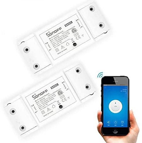 WiFi Smart Light Switch, 2 Pack Wireless Remote Control for Smart Home