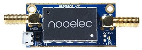 Nooelec LaNA Barebones - Ultra Low-Noise Amplifier (LNA) Module for RF & Software Defined Radio (SDR). Wideband and Linear 20MHz-4000MHz Frequency Capability with Bias Tee & USB Power Options
