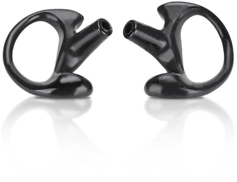 Agatige 1 Paire D'embouts d'oreille pour Tube Acoustique Radio Bidirectionnel/écouteur à Tube de Bobine Remplacement Embout en Silicone Souple pour Plupart des Kits Audio à Tube de Bobine (M)