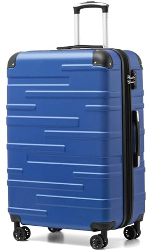 COOLIFE Valigia grande 77cm,valigia con ruote espandibile con TSA Lucchetto