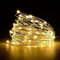 Jsdoin – Guirlande lumineuse à 150 LED et à piles en fil de cuivre pour intérieur, extérieur, chambre, décoration de mariage, fête, Noël, arbre (15 m, blanc chaud)