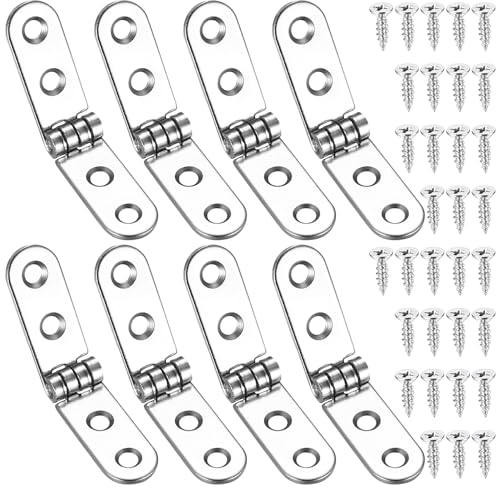 8 Stk 180 Grad Scharniere Klappbar, Klappscharniere, Aufschraubscharnier Klappbar Aufschraubscharniere für Nähmaschine Klapptisch Klappenscharnier Schränke Tisch Möbel Aufschraubband für Türen