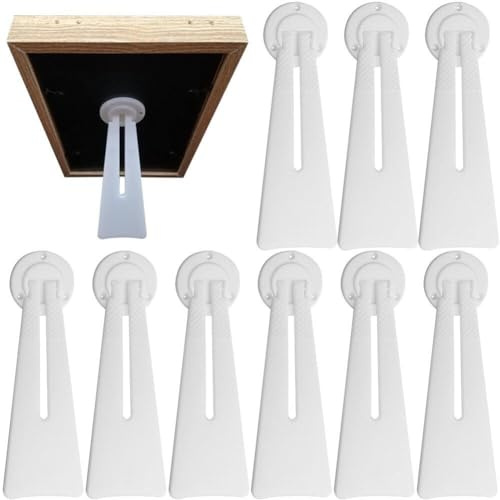 Sanfly Support de Cadre Photo 10 pièces/Ensemble, présentoirs, Pieds de Support rotatifs à 360 degrés, Supports de Cadre Photo en Plastique