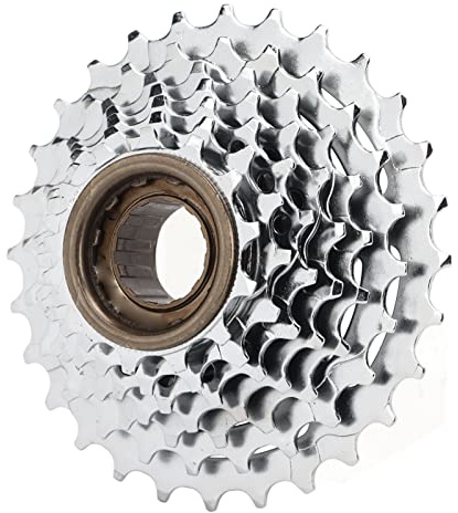 Tissting Cassette de Bicicleta 7 Velocidades 13-28T-Acero Inoxidable Cambio Suave Diseño Único para Bicicleta de Montaña y Plegable,13T-28T,7 Velocidades,Hilo de Precisión,Aplicación en Ciclismo y MTB