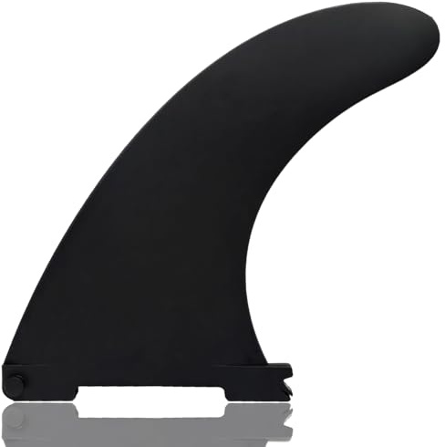 Anfyko Paddleboard Fin Replacement - Quick Install, Enhanced Nylon Fiberglass, Classic Curved Design - Center Fin for Inflatable SUP Stand Up Paddle Board (1P Black)