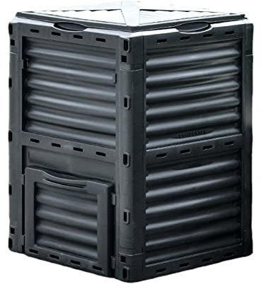 Compostador eléctrico Contenedor de compostaje for exteriores de 119 galones (450L) de gran capacidad, material de PP for compostador de jardín, caja de compostaje con muchas ventilaciones, crea suelo