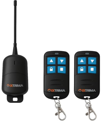 Kit de radio universal 12-30 V AC/DC con 2 mandos a distancia para automatización de puertas, cortinas, luces, control inalámbrico 433,92 MHz, receptor de 2 canales 12-30 V AC/DC (kit de exterior)