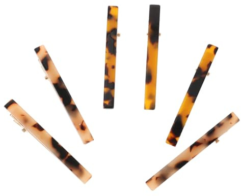 BELLIFFY 6 Pinzas Para El Cabello De Acetato Ligero Clips De Pelo Con De Pato Para Mujeres Accesorios De Peinado Elegantes Y Firmes