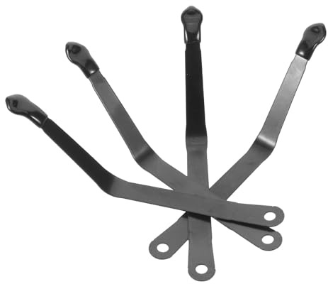 Amosfun Lot de 4 Pinces à Partitions en Acier au Manganèse, Clips Antidérapants pour Pupitre de Musique et Support de Livre de Recettes, Maintien Sécurisé des Pages, Usage