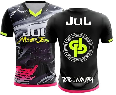 T-Shirt JUL Hommes Femmes Maillot de Foot JUL Enfant, Cadeaux des Fans Plusieurs modéle Disponible Tee Shirt Fan de Musique Streetwear T-Shirts de Sport Impression 3D Haut d’Entraînement Pleine Taille