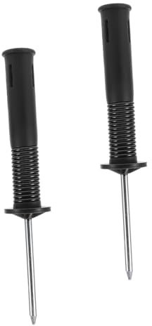 TOYANDONA 2 Pezzi Supporto per Bandiera Angolare con Molla in Metallo e Plastica, Base Versatile per Terreno da Gioco Nero, Adatta per Allenamento Calcio e Partite su Superfici Diverse