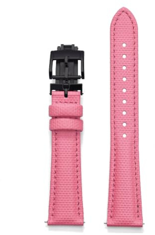 Bracelet De Montre En Toile À Voile Caoutchouc FKM Compatible Avec Delugs | Sangle en toile à voile FKM à dégagement rapide, ajustement précis (noir)