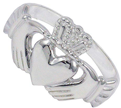 Beautiful Jewellery Company Ltd Sterlingsilber Herren Schwer Claddagh Ring Größe P - Z3