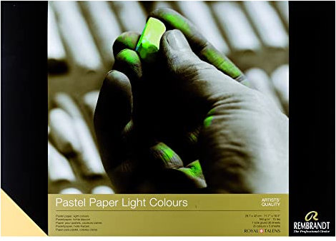 Rembrandt Professioneller Pastellpapierblock in hellen Farben | 160 g/m², 30 Blatt | 29 x 42 cm