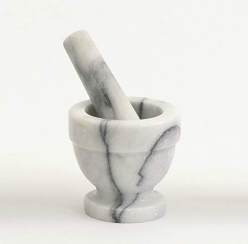 CBAM Italiensk Marmor Mortel Vit - Stöt Hem 8 x 8 cm