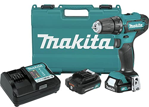 Makita FD09R1 12V max CXT® Lithium-Ion Cordless 3/8 Driver-Drill Kit (2.0Ah)
