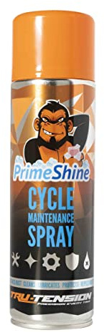 Tru Tension | PrimeShine Cycle Maintenance Spray | No Hassle Road, Mountain & E-Bikes Cleaner | Bicycle Tools & Accessories | 500ml