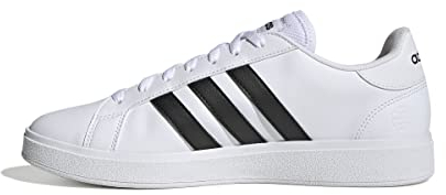 adidas Herren Grand Court Base 2.0 Shoes Schuhe, Cloud White/Core Black/Cloud White, 46 EU