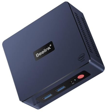 Beelink Newest Mini S with 11th Gen Jasper Lake N5095, 8GB DDR4 256GB M.2 SSD, WiFi5 BT4.0 Dual HDMI, 1000Mbps, WOL/Auto Power On, Professional office Mini desktop computer