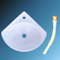 MKYOKO Lavandino in Plastica for Montaggio a Parete Piccolo, Mini Lavabo, Lavatoio Lavapanni Monoblocco in Resina PP per Esterno, Lavabo for Camper (Color : B)