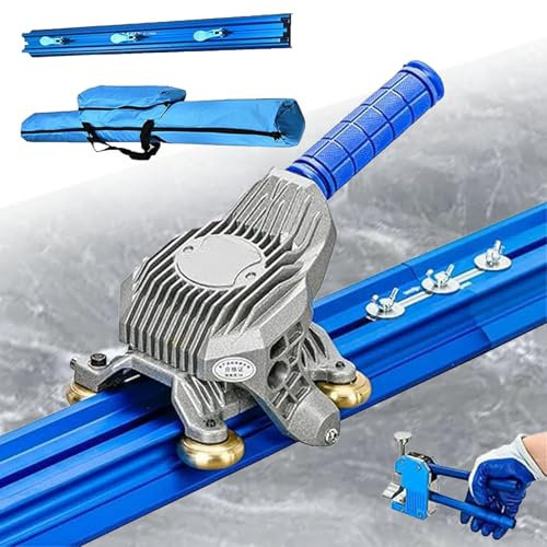 ylpddmm Cortador de cerámica, 2,2/2,3/3/3,8 m,Profesional de Azulejos de cerámica Cortadora Manual de Azulejos con ventosas integradas Cuchilla de Empuje para Azulejos Alicates,2.3M