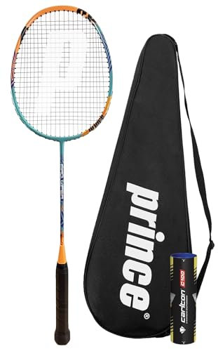 Prince Pro Viper Graphite Badminton Racket, plus Shuttles & Protective Carry Cover