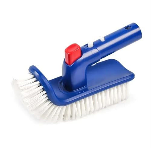 Kit Limpieza Piscina Cabezal de cepillo para piscina, cepillo de mano giratorio de 180º para escalones y esquinas, para piscinas, spas, baños, jacuzzis, herramientas de limpieza Set de Limpieza para P